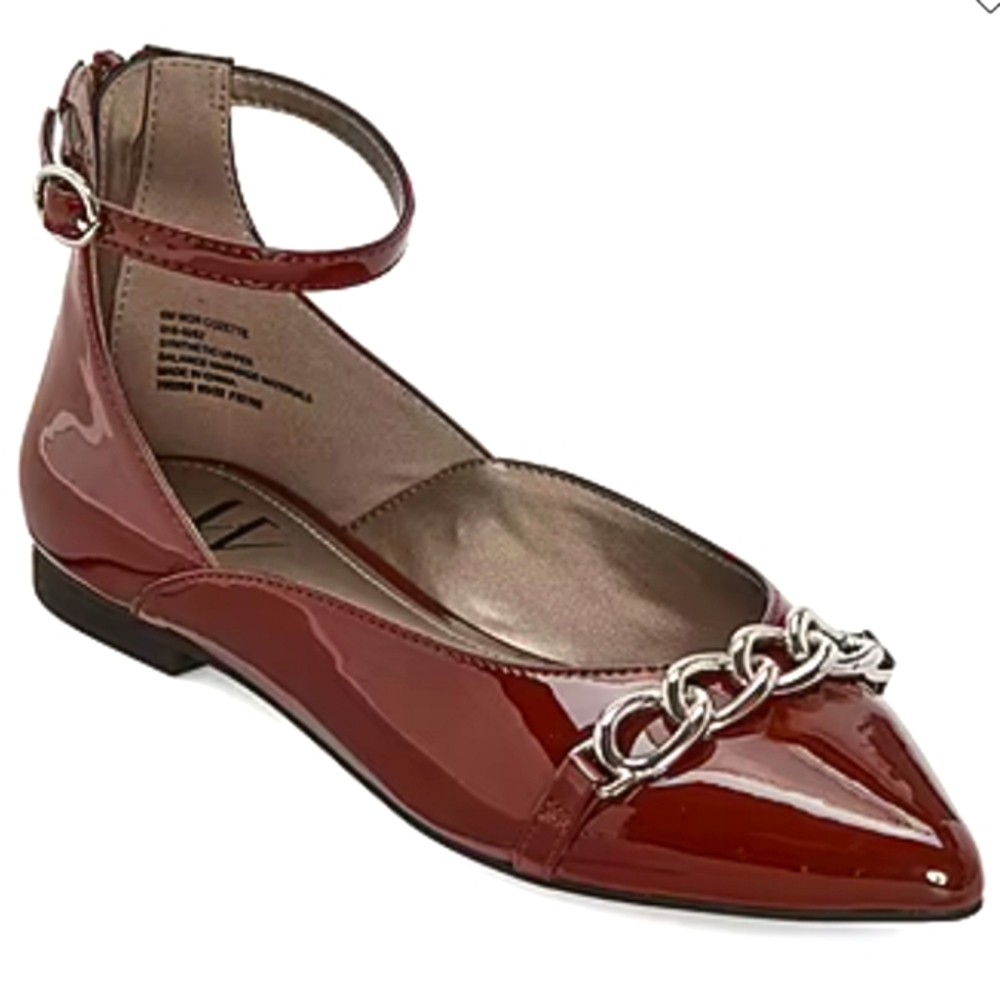 Worthington Womens Cozette Pointed Toe Ballet Flats/ Size 7.5/ Color Coco